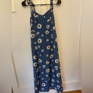 Blue Floral Maxi Dress.